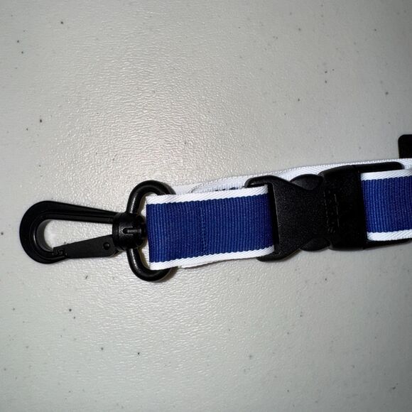 Adidas Interval Lanyard Cobalt White Keychain Key ID Badge Holder Sports Card - Picture 4 of 10